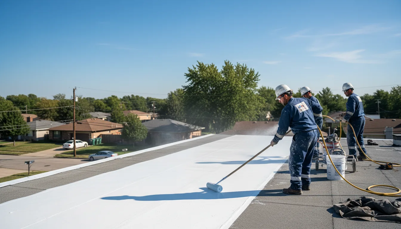 Commercial roof coating in Holley, NY near me